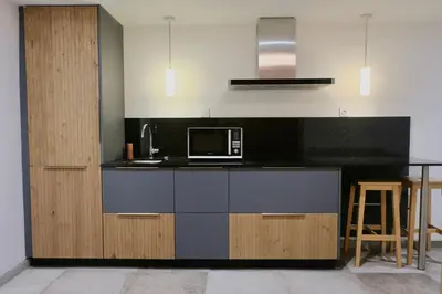 Cuisine ou kitchenette dans l'établissement Versant de vigne