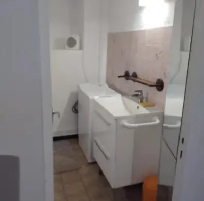 Salle de bains dans l'établissement Gîte de la tuilerie