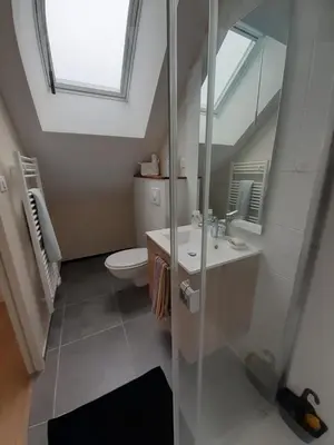 Salle de bains dans l'établissement Le Bonnetoit