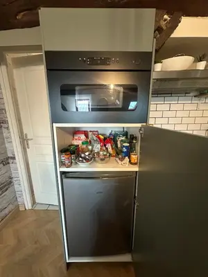 Cuisine ou kitchenette dans l'établissement Mini loft de Charme au cœur de la ville