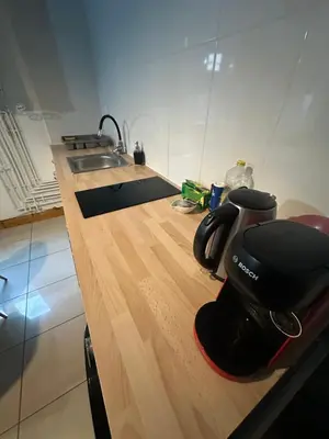 Cuisine ou kitchenette dans l'établissement Le 8 appartement - Le Duplex III - parking sur demande