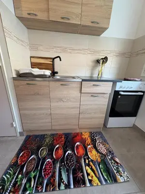 Cuisine ou kitchenette dans l'établissement Nice tourist apartment