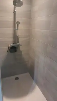 Salle de bains dans l'établissement chez Marie et Xav
