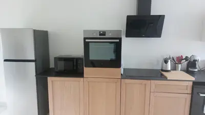 Cuisine ou kitchenette dans l'établissement chez Marie et Xav
