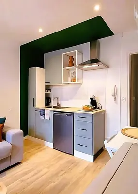 Cuisine ou kitchenette dans l'établissement Le Cocon d'Anna - Le studio