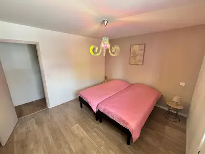 Un ou plusieurs lits dans un hébergement de l'établissement La maison du Mont - 8 couchages