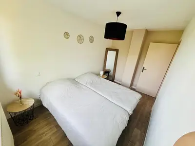 Un ou plusieurs lits dans un hébergement de l'établissement La maison du Mont - 8 couchages