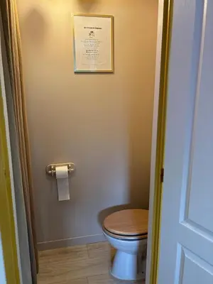 Salle de bains dans l'établissement Le Morvan Cocon