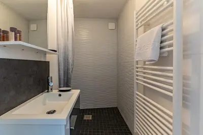 Salle de bains dans l'établissement Le Nid - Duplex