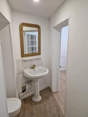 Salle de bains dans l'établissement Studio luxe Rdc 
