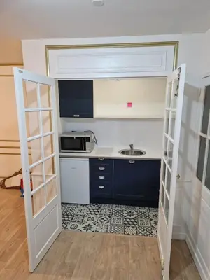 Cuisine ou kitchenette dans l'établissement Studio luxe Rdc 