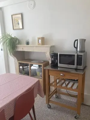 Cuisine ou kitchenette dans l'établissement Le Clos de Marguerite