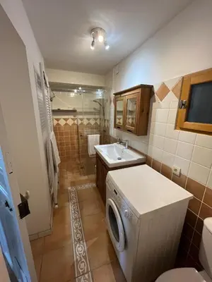 Salle de bains dans l'établissement Le Clos de Marguerite