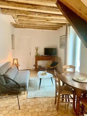 Télévision ou salle de divertissement dans l'établissement La Maison des Pérolles