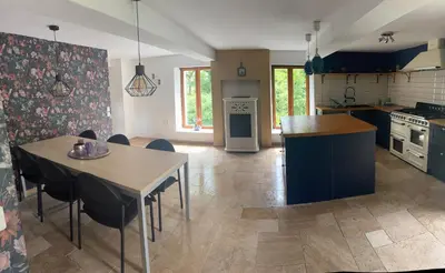 Cuisine ou kitchenette dans l'établissement Maison Moulin Martin