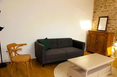 Coin salon dans l'établissement La Bauderie