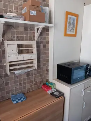 Cuisine ou kitchenette dans l'établissement Le jade Appartement T1 centre historique