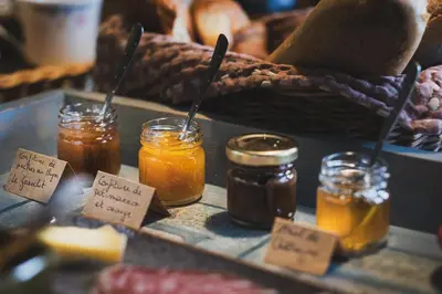 Nourriture dans la maison de vacances ou à proximité