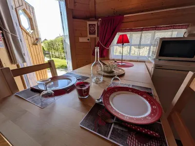 Plan de l'établissement Kota rouge climatisé, séjour nature pour deux près de la Saône - FR-1-583-394