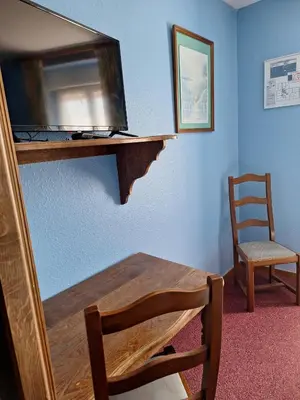Télévision ou salle de divertissement dans l'établissement hotel Loriot