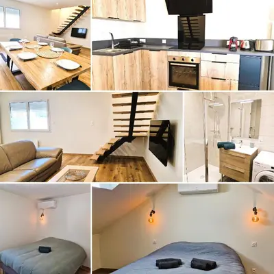 Cuisine ou kitchenette dans l'établissement Appartement 3 chambres