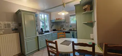 Cuisine ou kitchenette dans l'établissement Gîte du Chaudron