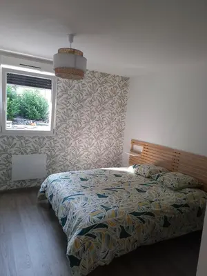 Un ou plusieurs lits dans un hébergement de l'établissement ON SAINT VIT!! magnifique T3 70m2 neuf