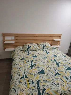 Un ou plusieurs lits dans un hébergement de l'établissement ON SAINT VIT!! magnifique T3 70m2 neuf
