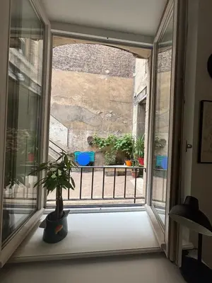 Vue générale sur la montagne ou vue sur la montagne depuis l'appartement