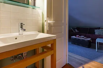 Salle de bains dans l'établissement L'étape des Marcs d'Or