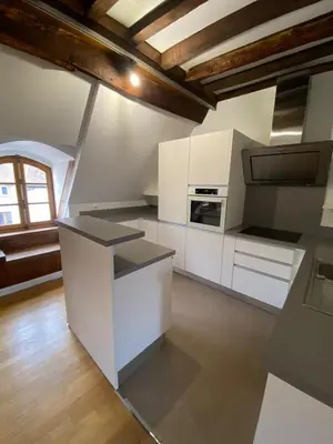 Cuisine ou kitchenette dans l'établissement Appartement coeur de Beaune