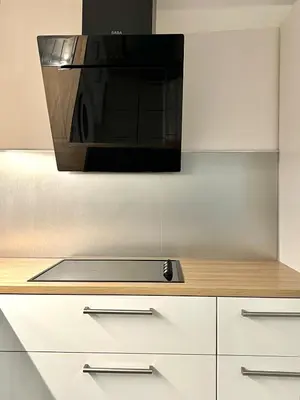 Cuisine ou kitchenette dans l'établissement L'escapade sur l'île Saint Laurent