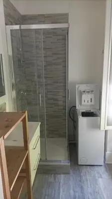 Salle de bains dans l'établissement Appartement familial Fleur de coton - centre-ville