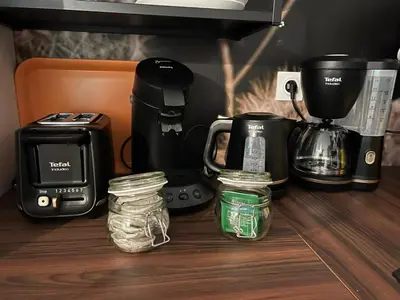 Plateau bouilloire dans l'établissement Jolie Maison avec Balnéothérapie