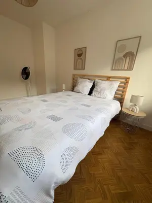 Un ou plusieurs lits dans un hébergement de l'établissement Maison de village