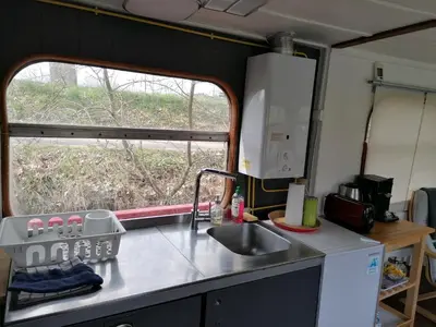 Cuisine ou kitchenette dans l'établissement Botel La Vecchia (LY1992)