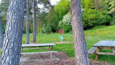 Jardin de l'établissement Les tiny houses autonomes du val d'or
