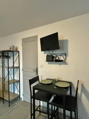 Télévision ou salle de divertissement dans l'établissement Au cocon des promenades