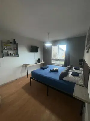 Un ou plusieurs lits dans un hébergement de l'établissement Studio centre ville Les logis de Paray 321
