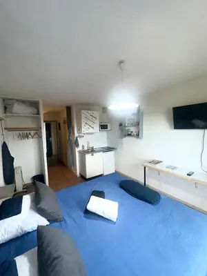 Cuisine ou kitchenette dans l'établissement Studio centre ville Les logis de Paray 321