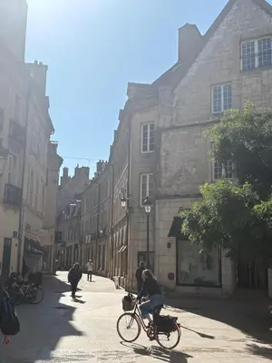 Vélo sur le terrain de l'établissement Ambre - En plein coeur de la ville Dijon ou dans les environs