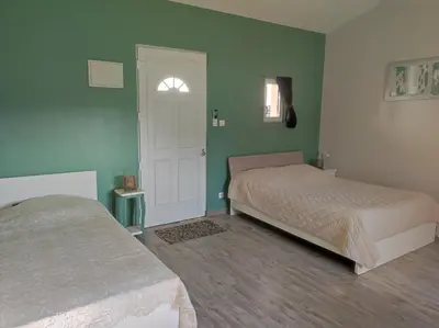Un ou plusieurs lits dans un hébergement de l'établissement Le Vallon de Paray