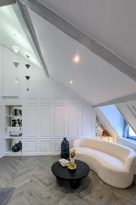 Un ou plusieurs lits dans un hébergement de l'établissement T2 au Cœur Historique de Dijon avec Clim & SmartTV