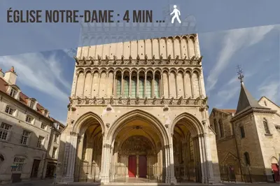 Plan de l'établissement T2 au Cœur Historique de Dijon avec Clim & SmartTV