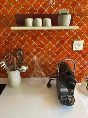 Plateau bouilloire dans l'établissement Le Relais de Paulette et Gaston