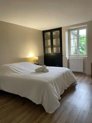 Un ou plusieurs lits dans un hébergement de l'établissement Maison au cœur du vignoble