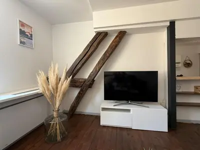 Télévision ou salle de divertissement dans l'établissement Le Nid Dolois