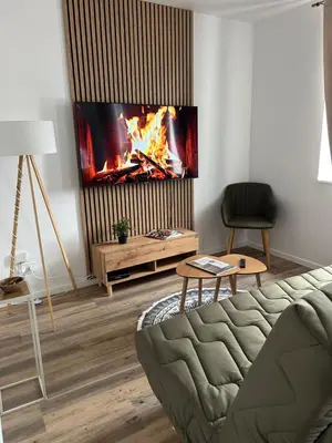 Télévision ou salle de divertissement dans l'établissement L Escapade Saint Laurent - Chalon sur Saône