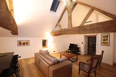 Coin salon dans l'établissement L'annexe du Monestier
