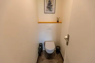 Salle de bains dans l'établissement L'annexe du Monestier